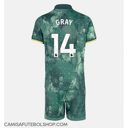 Camisa de time de futebol Tottenham Hotspur Archie Gray #14 Replicas 3º Equipamento Infantil 2024-25 Manga Curta (+ Calças curtas)